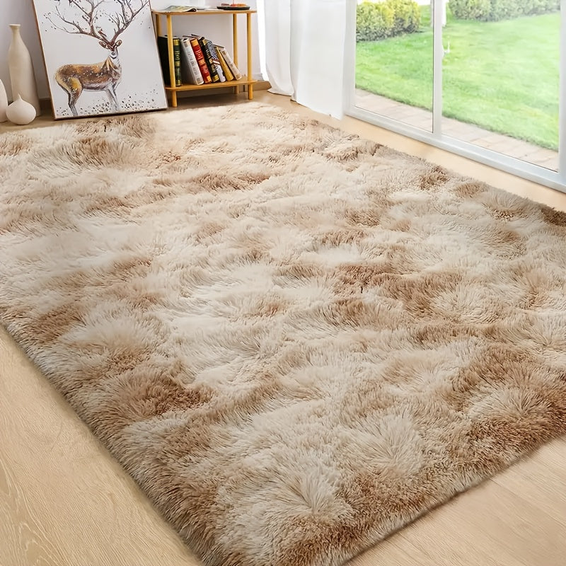 2pcs Plush Rectangular Area Mat