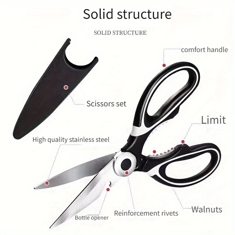 Stainless Steel Food Grade Multi-Function Scissors