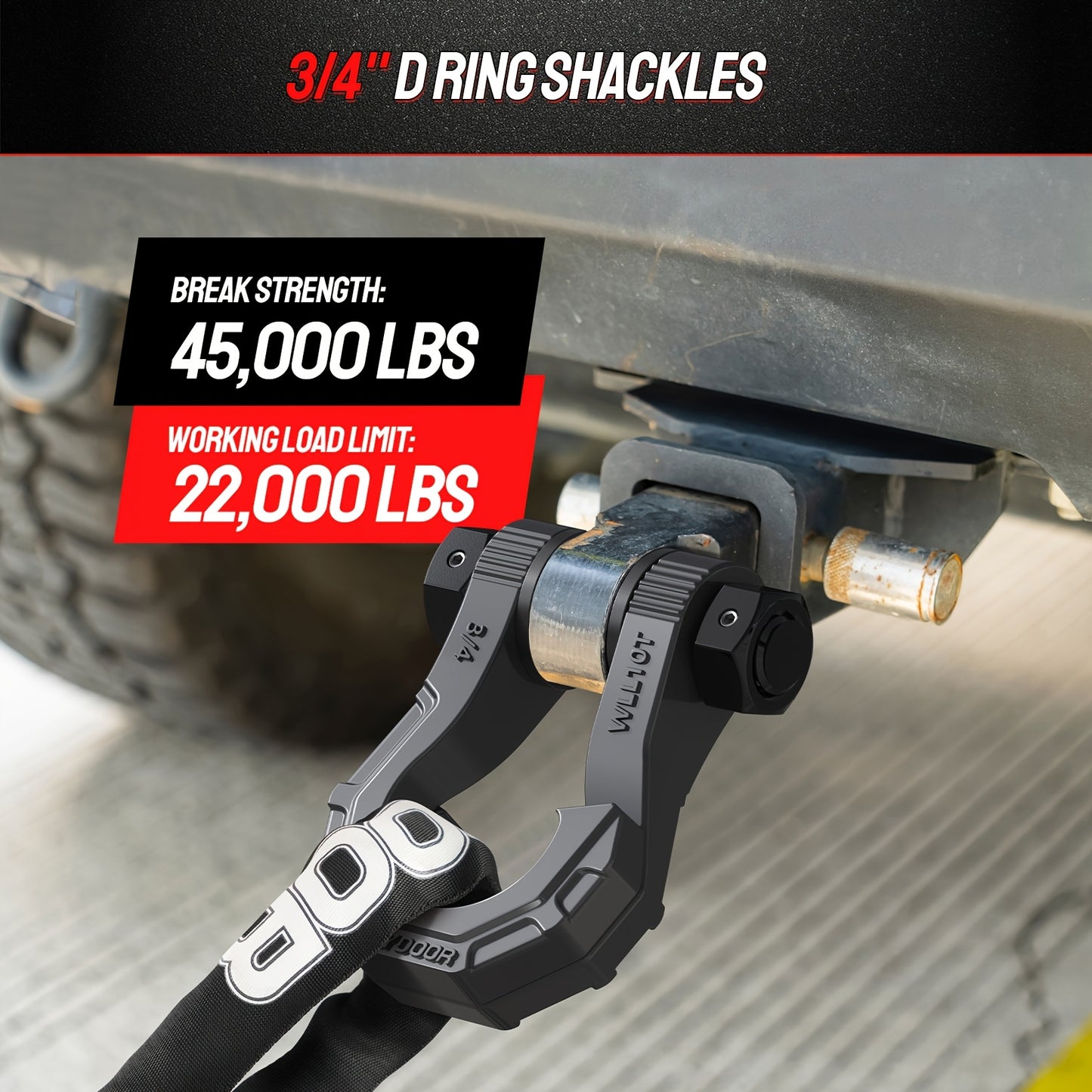 5,000Lbs Break Strength Towing Winch Shackles