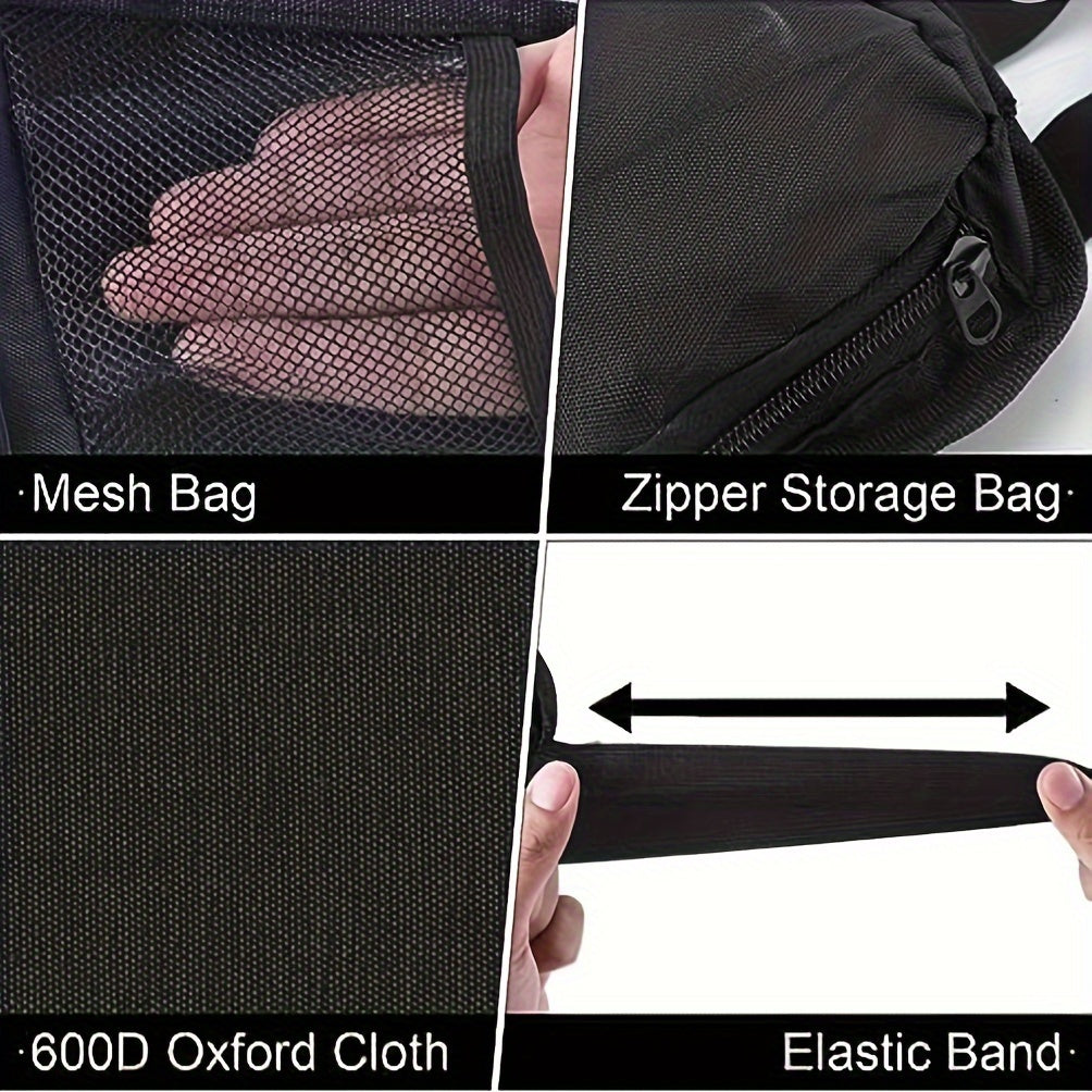 Black Multi-Pocket Car Seat Organizer