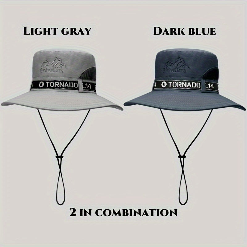 Stylish Men's wide-brim hat