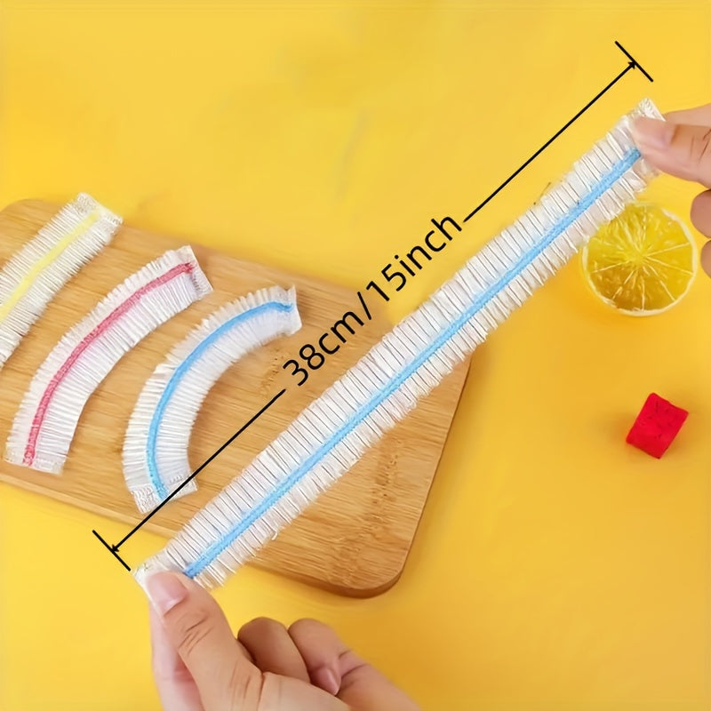 300pcs Plastic Stretchable Food Wrap, Elastic Cling Film