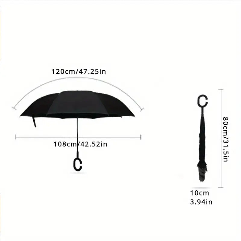 8 Ribs Portable Double Layers Umbrella