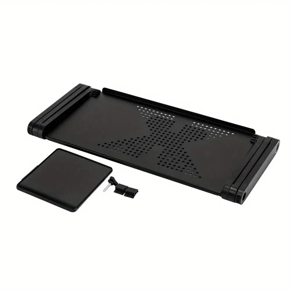 Adjustable Folding Laptop Desk with Cooling Fan