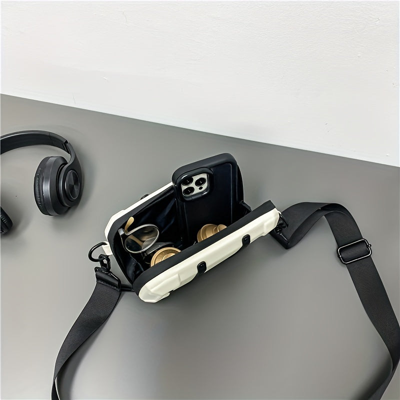Trendy Simple Square Sling Bag For Men Women