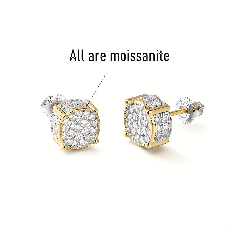 Two pairs of Moissanite Earrings