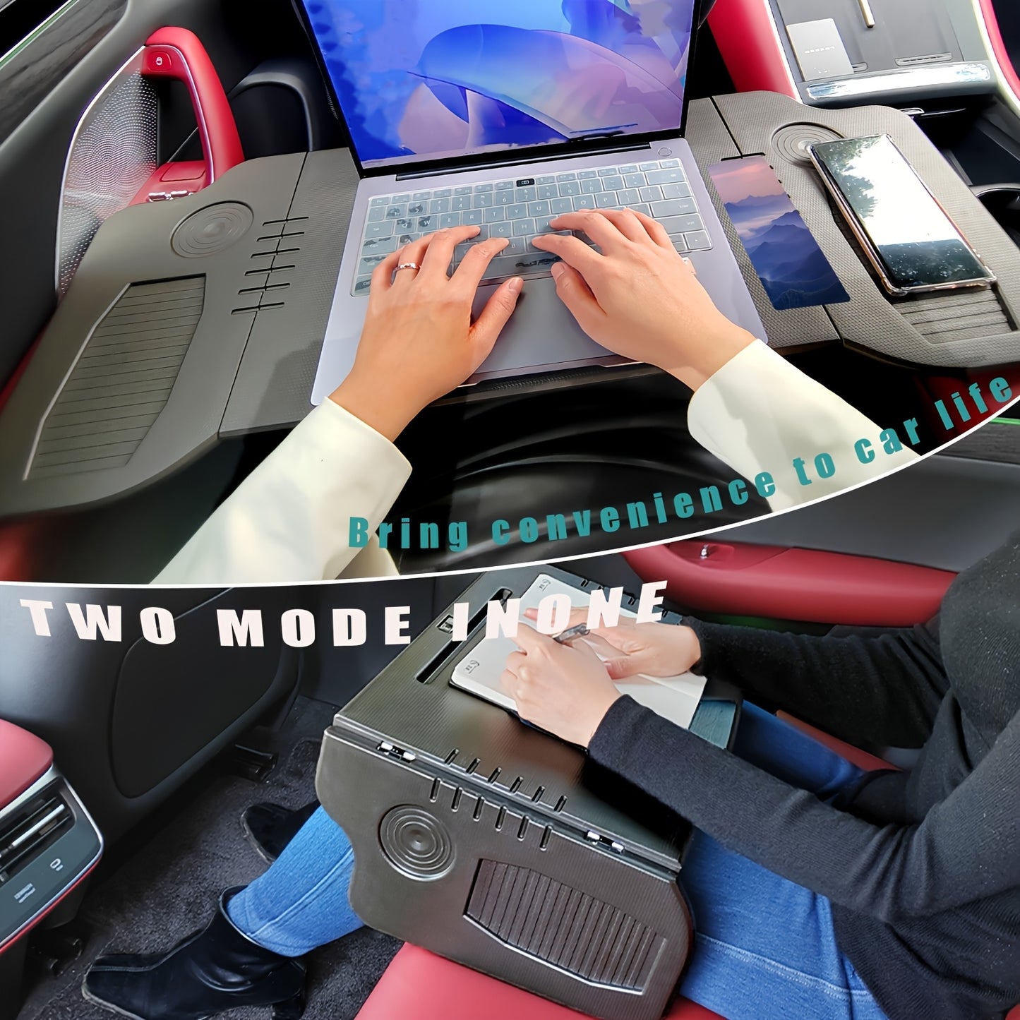 Tesla Model 3/Y Multifunctional Front Seat Organizer Box