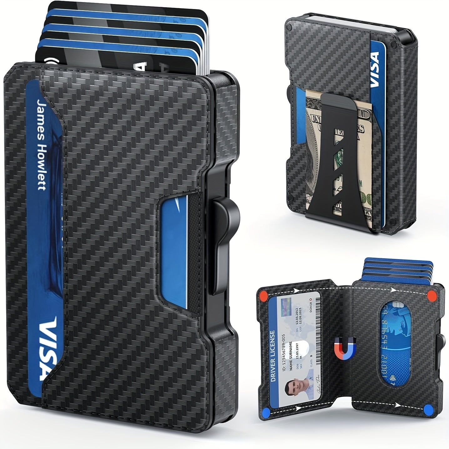 Men'S Slim RFID Blocking Wallet