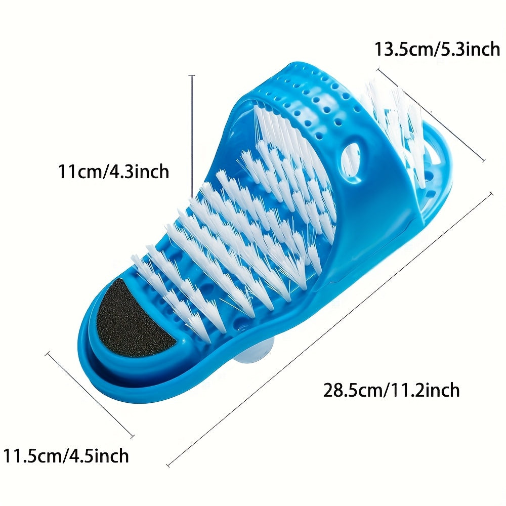 1 Piece Hypoallergenic Silicone Foot Scrubber and Massage Brush