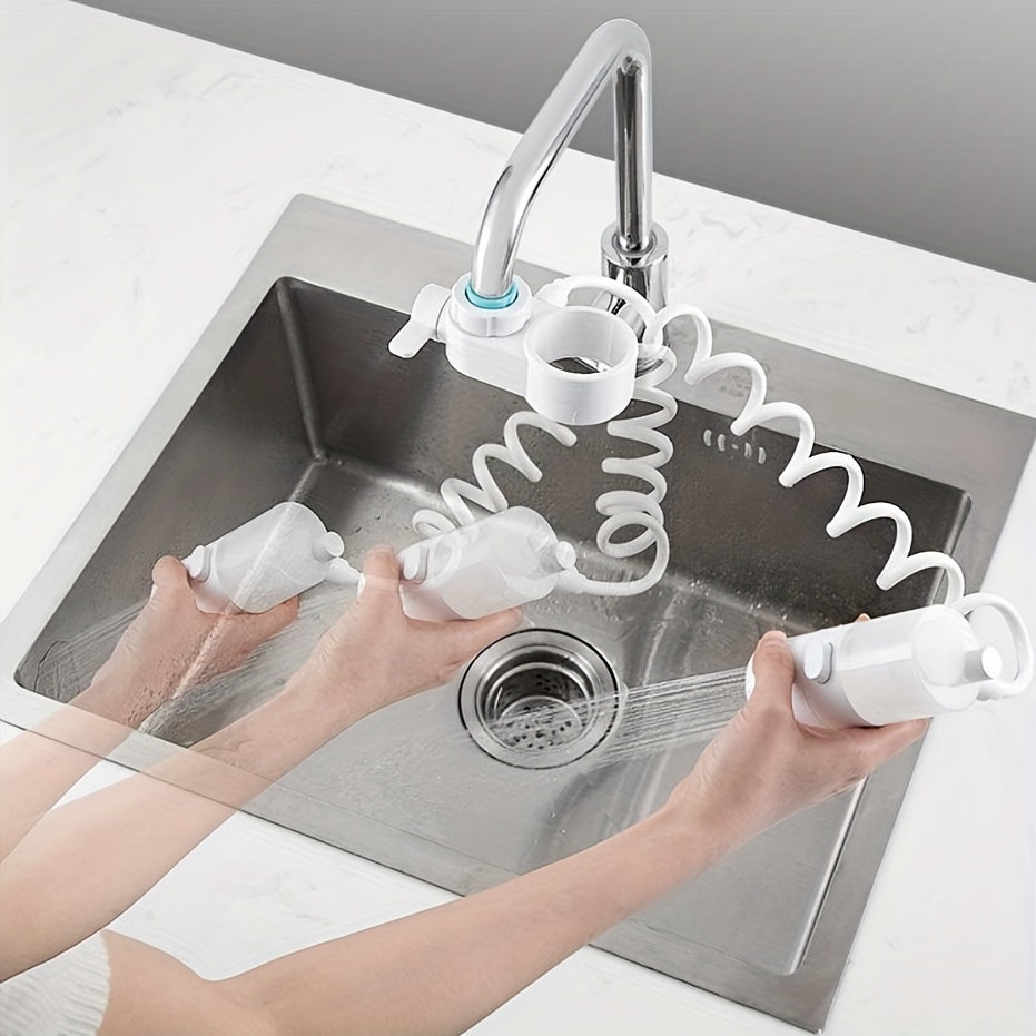 Splashproof Faucet Sprayer Nozzle with Automatic Foam Extension
