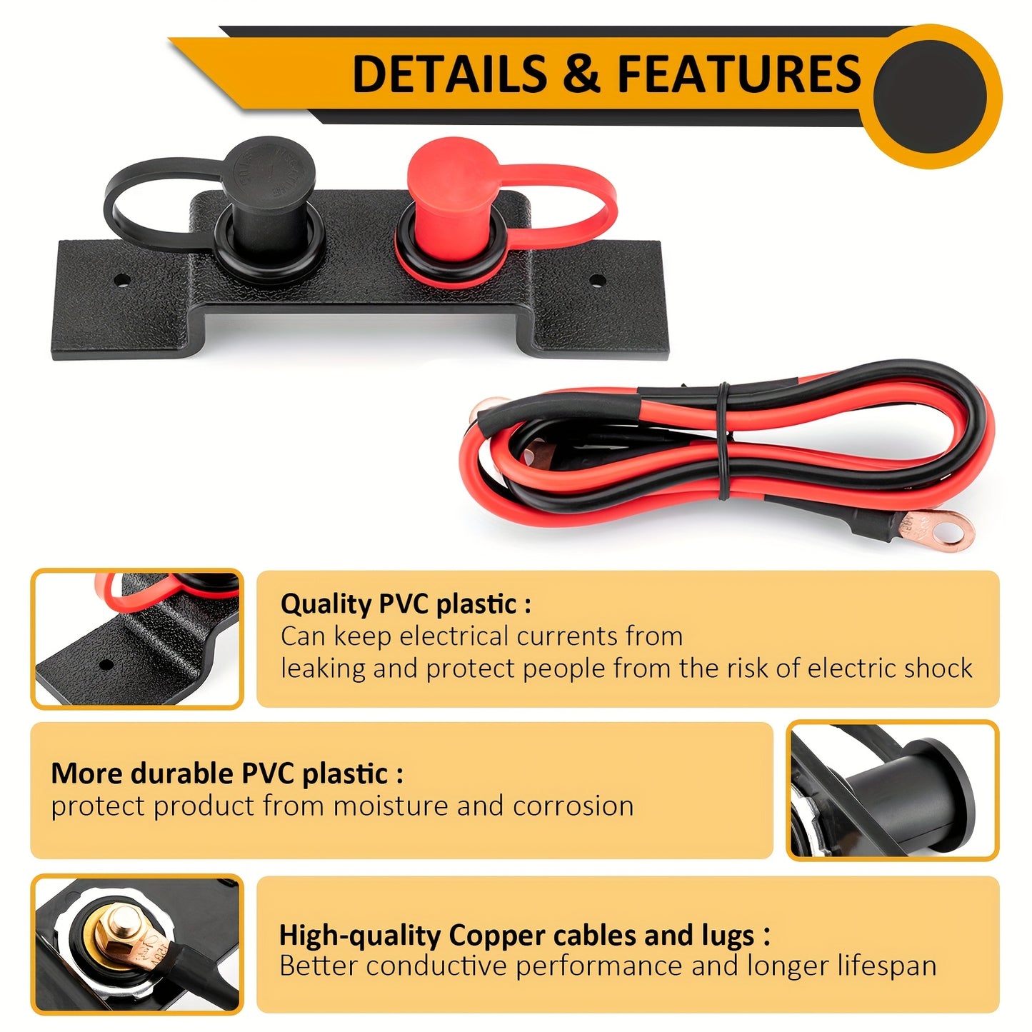 Universal Battery Jump Post/ Battery Terminals Relocation Kit