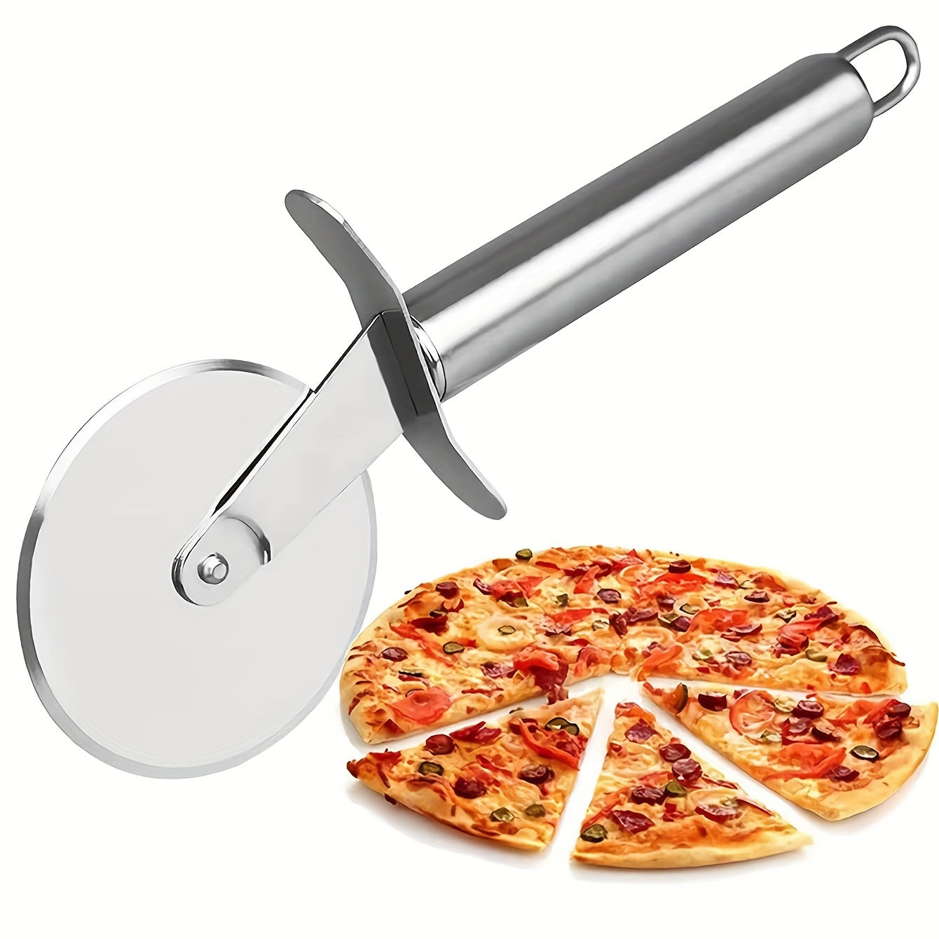 Stainless Steel Manual Pizza Cutter Wheel