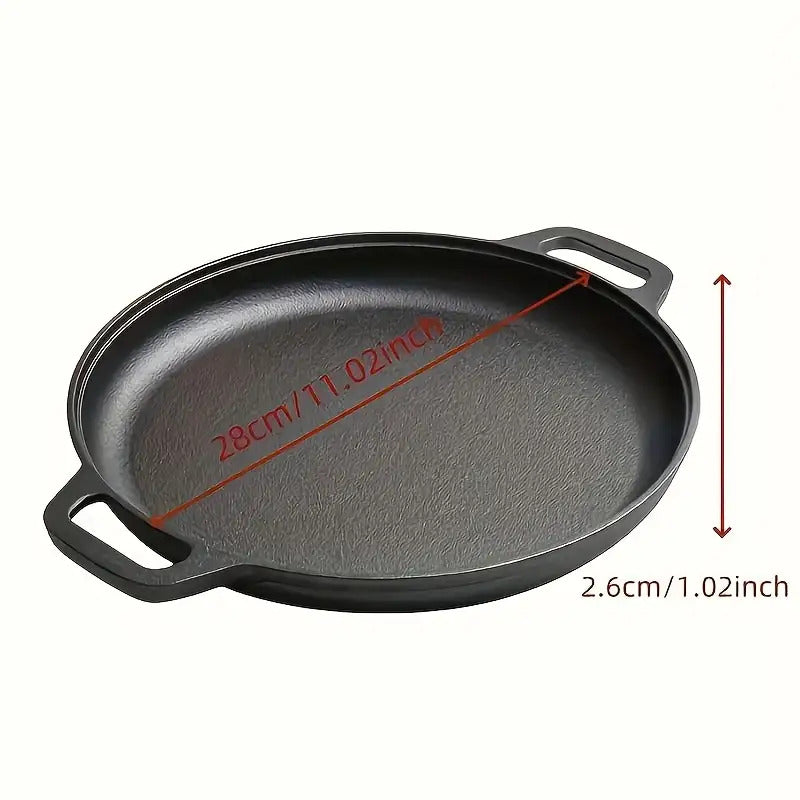 3pcs Multi-Function Non-Stick Cast Iron Griddle Skillet