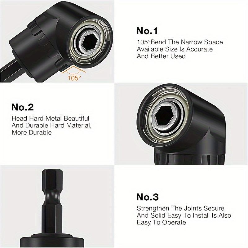 6pcs Right Angle Drill Attachment Set