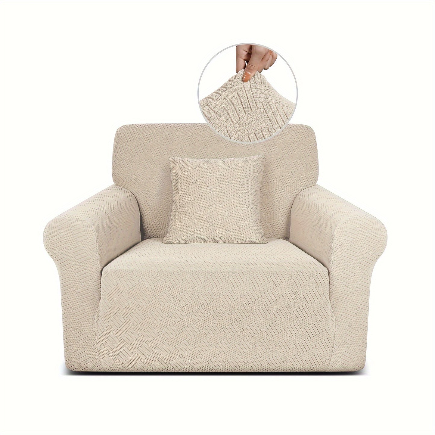 A Thickened Jacquard Sofa Cover With Elastic All-inclusive Sofa Cover