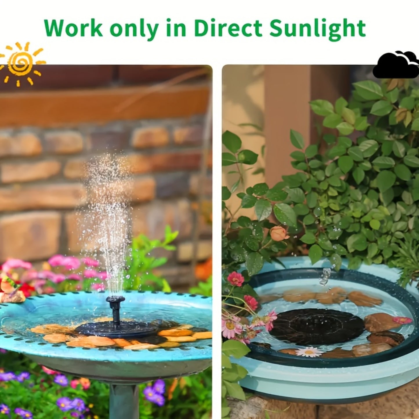 Solar Powered Water Fountain