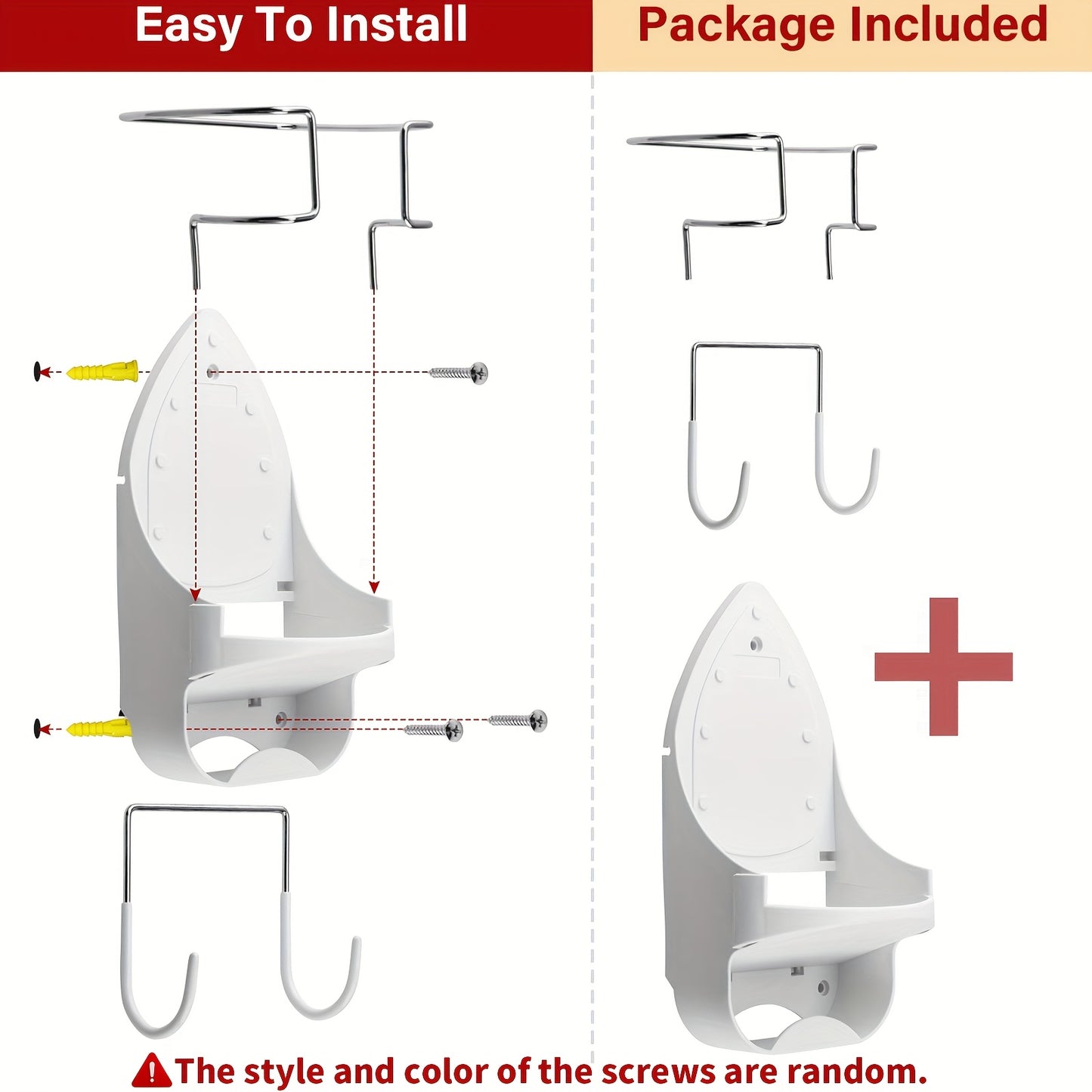 DIY Ironing Board Hanger Wall Mount