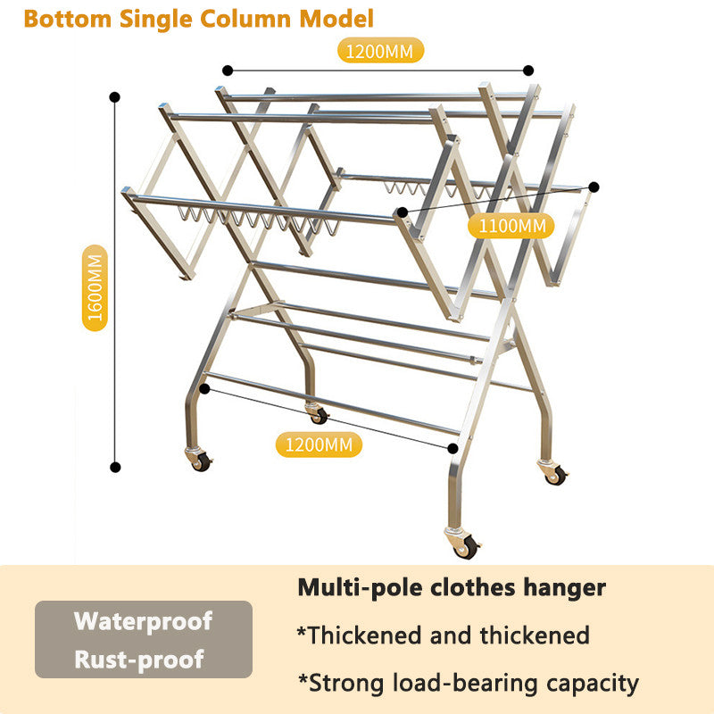 Stainless Steel Foldable Clothes Drying Rack