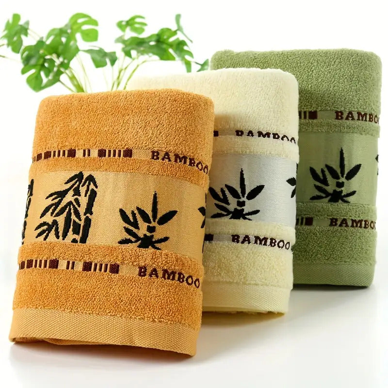 2pcs Bamboo Fiber Bath Towels