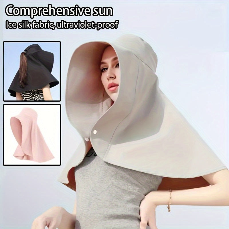 Summer Sun Hat - Foldable Wide Brim Summer Beach Cap