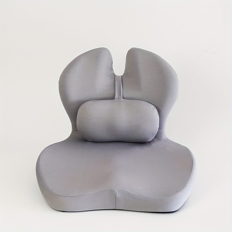 Ergonomic Double Lumbar Support Car Seat Cushion