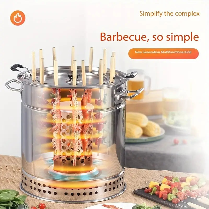 Stainless Steel Combination Grill