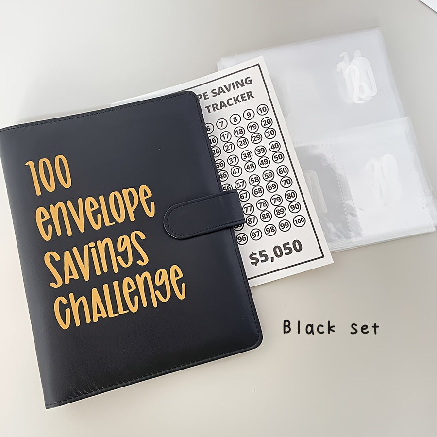 100 Days Deluxe Envelope Savings Challenge - A5 PU Binder