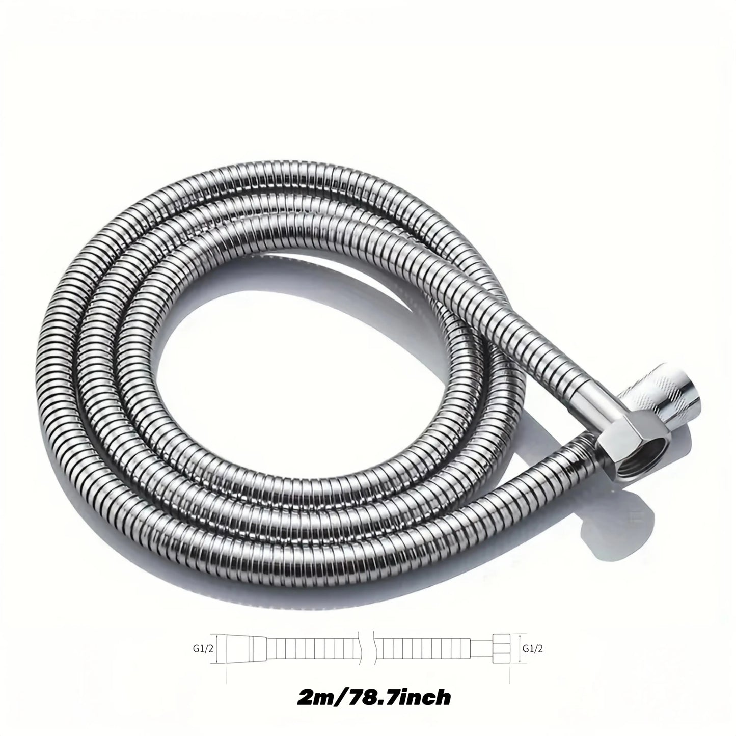 10pcs Durable Metal Anti-Kink & Leak-Proof High Pressure Shower Hose