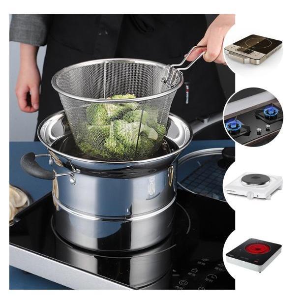 Multifunctional household stainless steel gas milk pot noodle pot