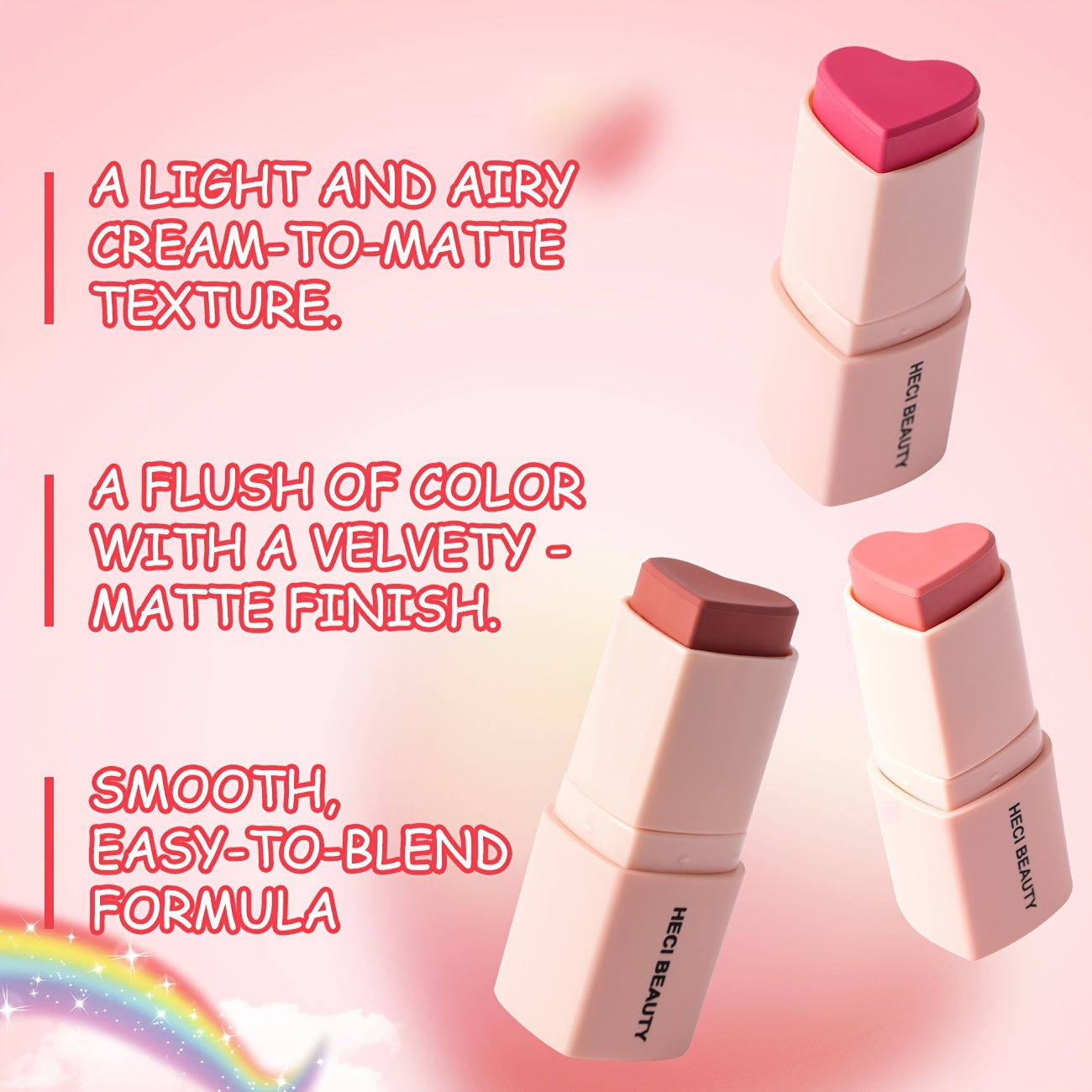 3pcs Velvety Soft Blush Set