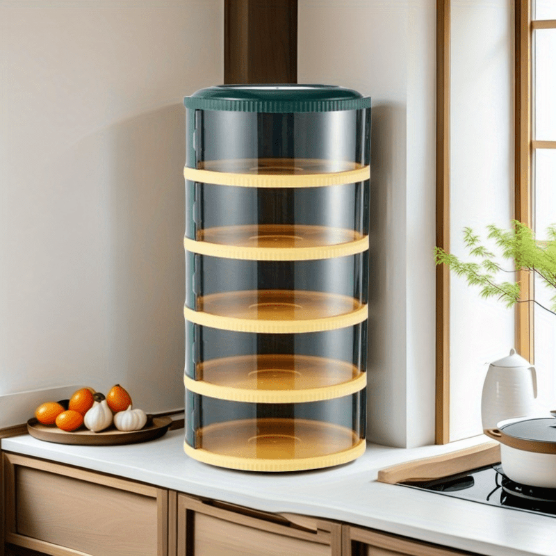 Multi layer food lid storage box