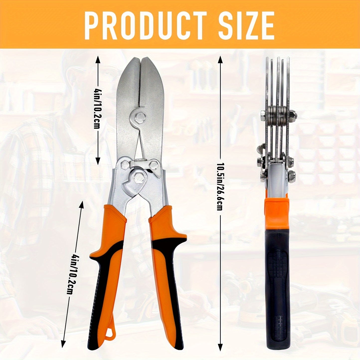 1pc Heavy-Duty Steel Tube Reduction Pliers