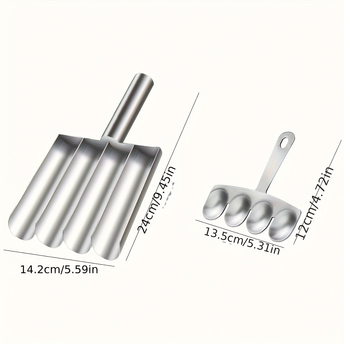 2pcs Stainless Steel Non-Stick Meatball Maker Set