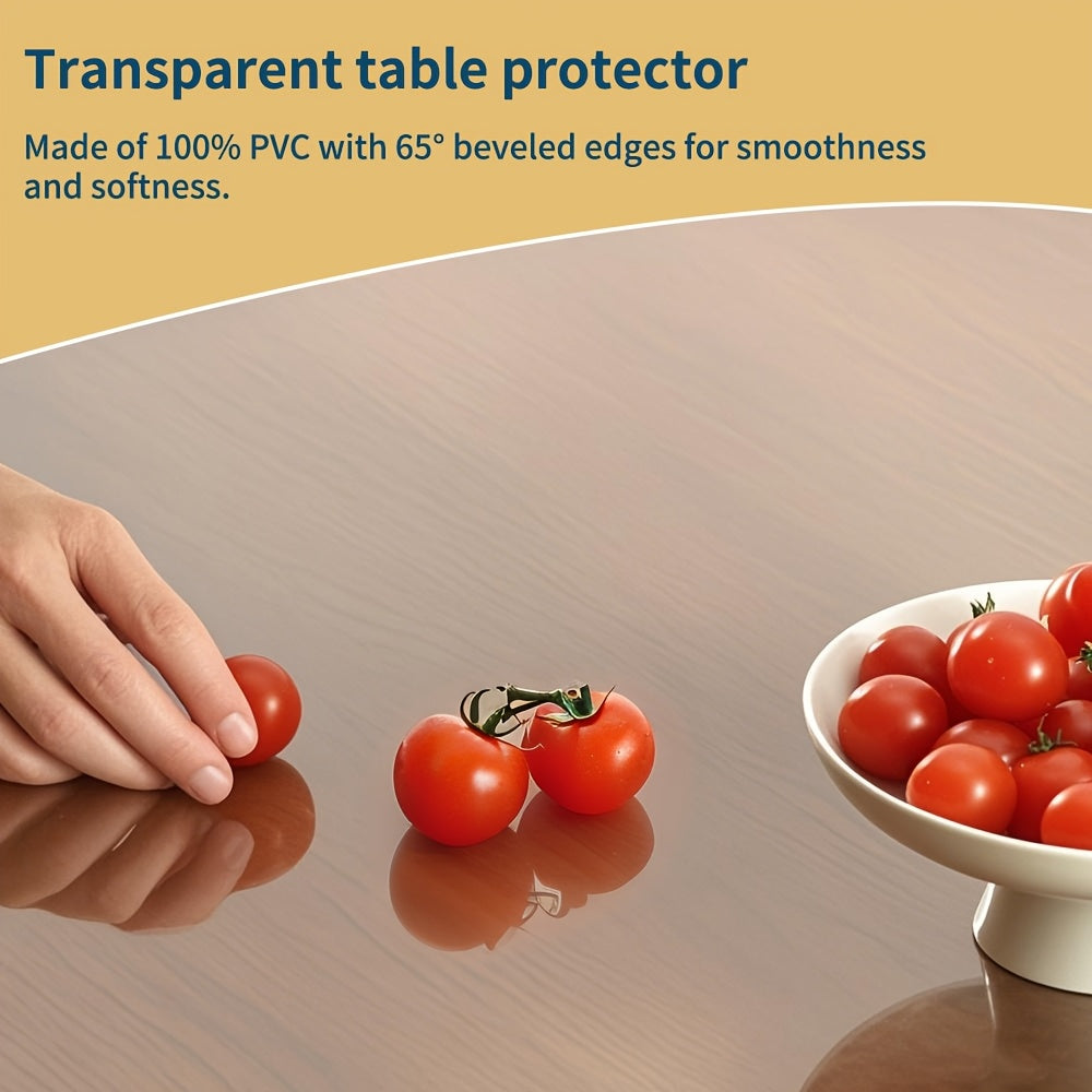 1pc 1.0mm Thick High Quality & Transparent PVC Table Protector