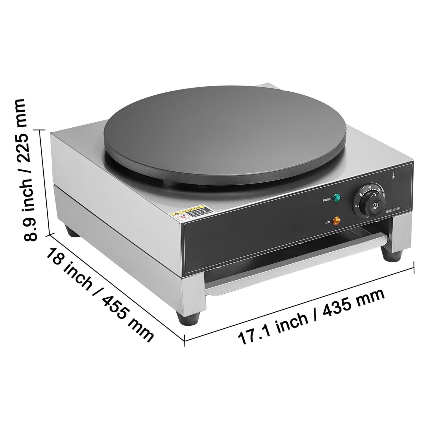 16-Inch Electric Crepe Maker Commercial Crepe Machine