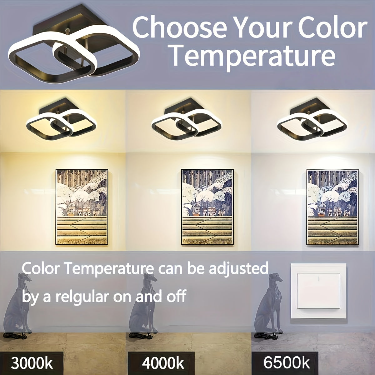 Indoor square ceiling light luxury chandelier