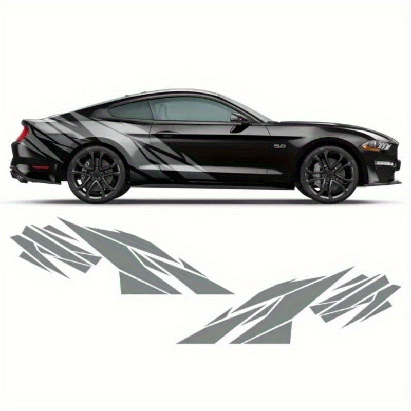 Vinyl Racing Stripes - Long, Bold Side Decals for Sports Cars