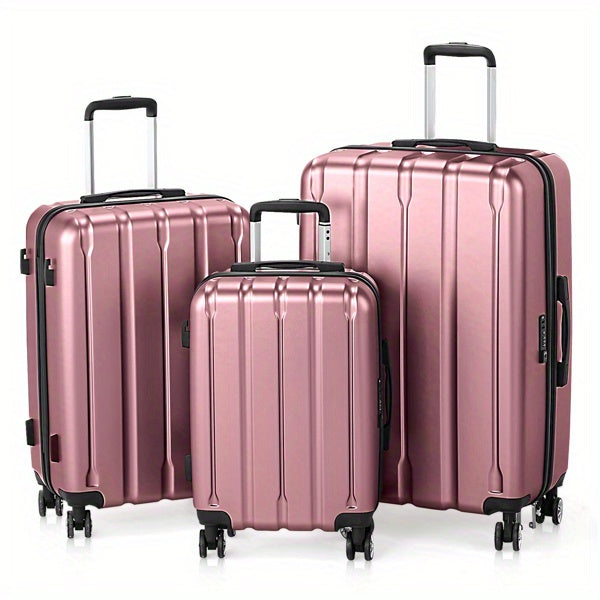 Suitcase Vertical Stripes Trolley Case 24In