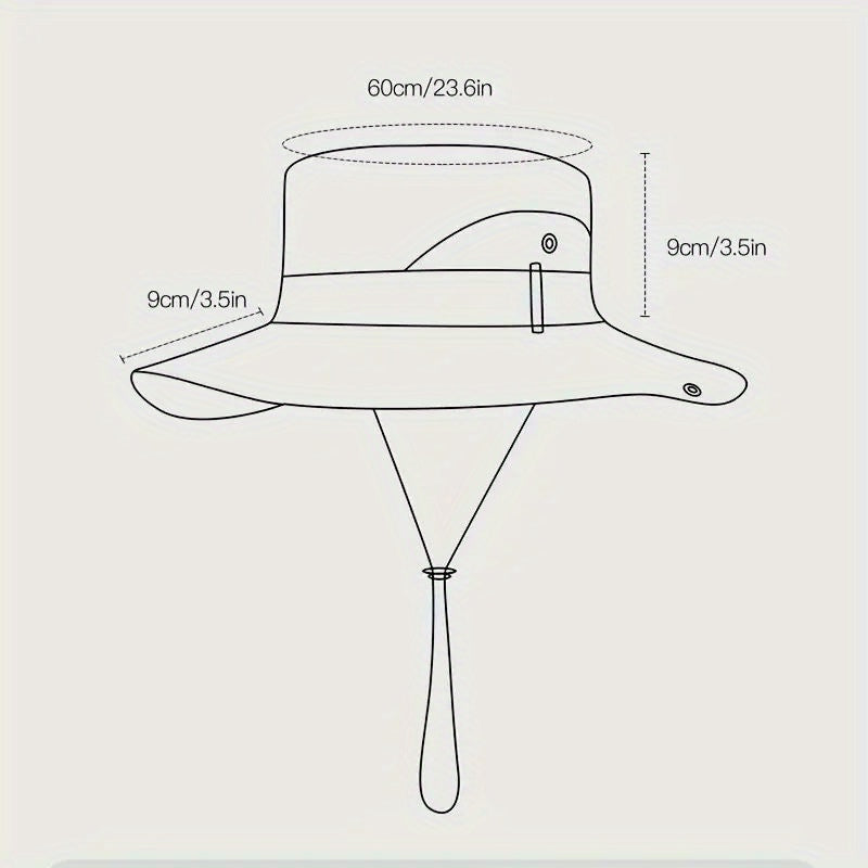 Stylish Men's wide-brim hat