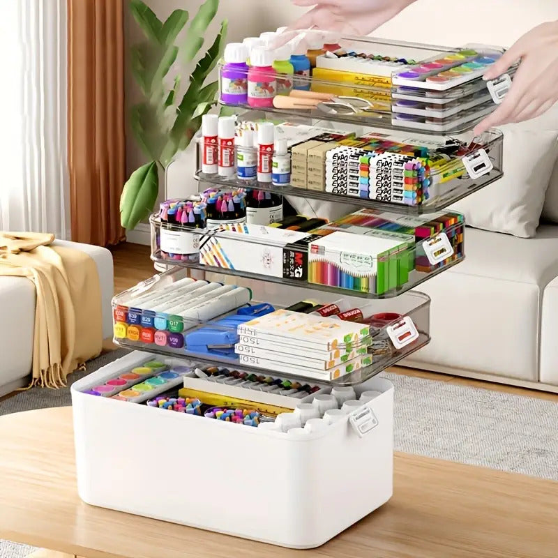 Large Capacity Multi-layer Classification Durable Portable Storage Box