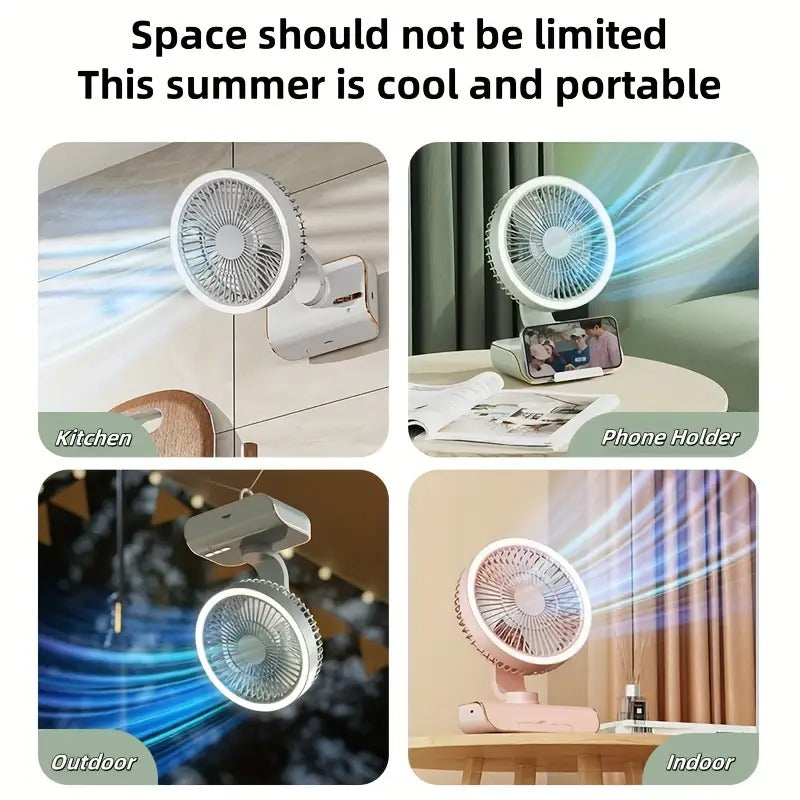 4000mAh 5-Speed Rechargeable Portable Fan