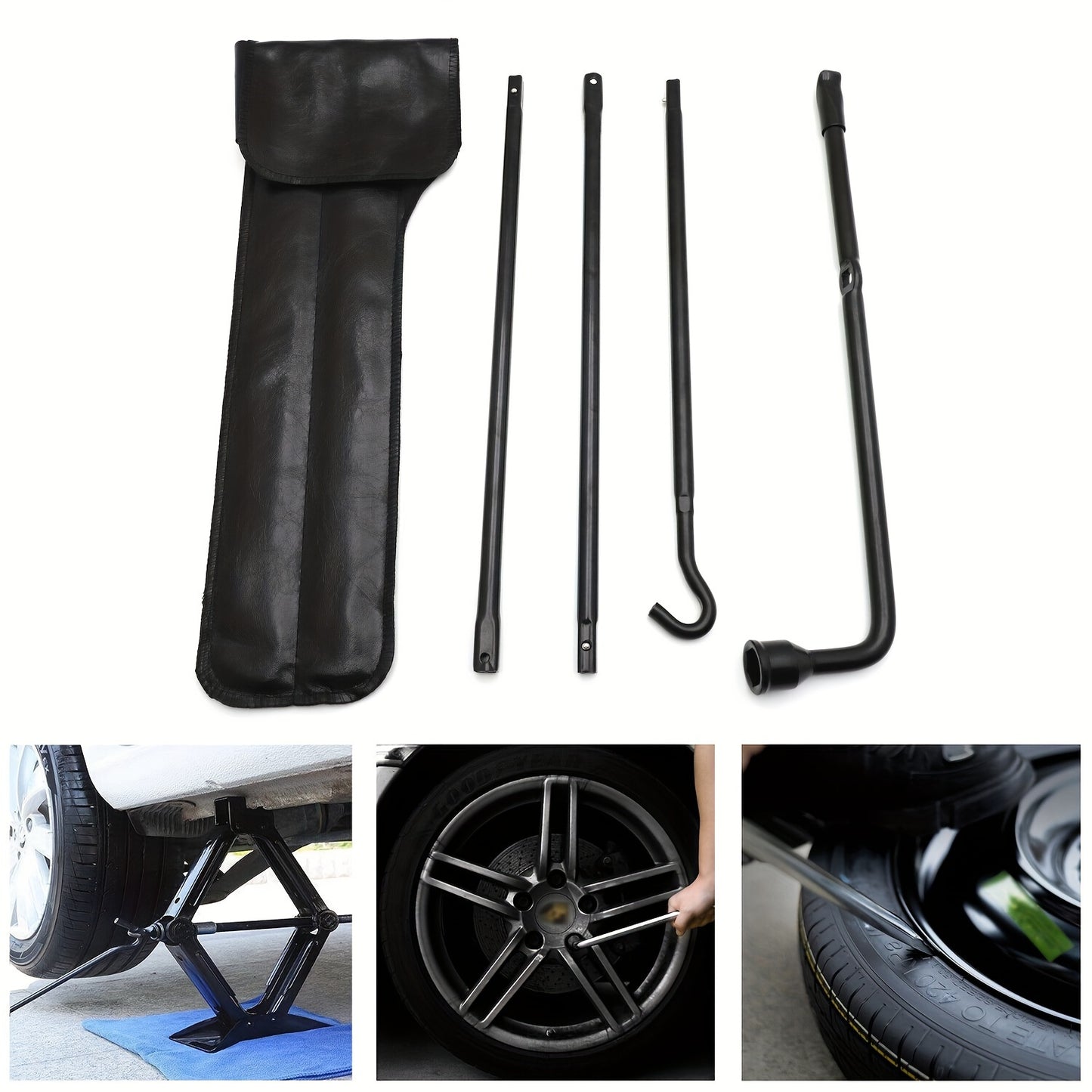 Spare tire tool for Ford F-150, tire wrench extender
