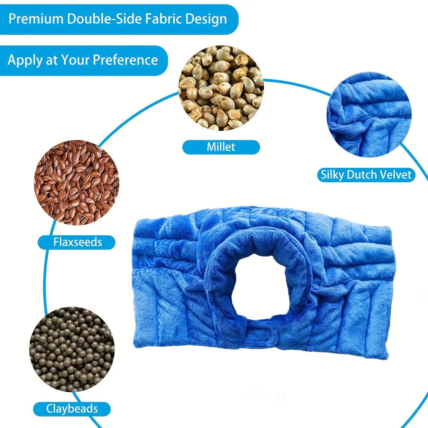 1 piece of microwaveable neck and shoulder cushion