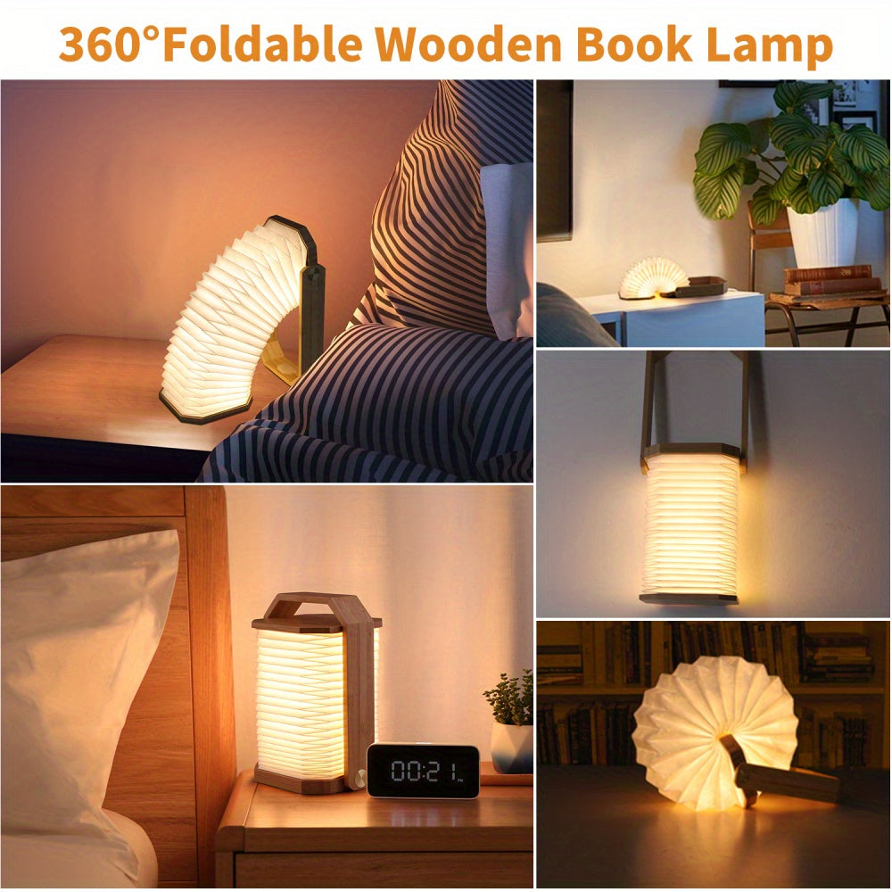 USB Rechargeable 1pc Folding Book Lamp