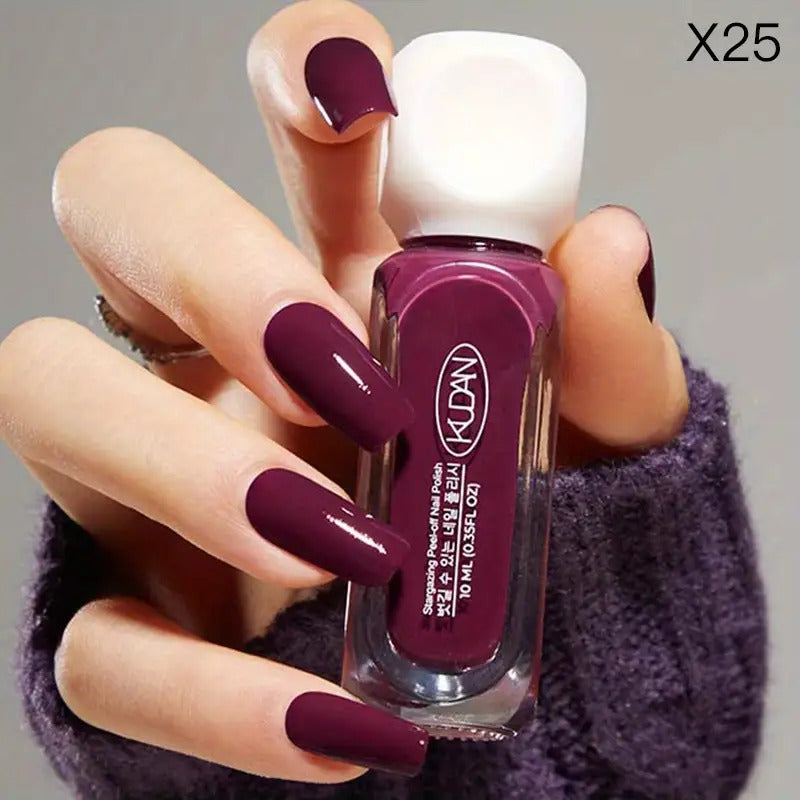 6pcs/SET-10ml Nail Polish Quick Drying Water-Based Off Nail Polish