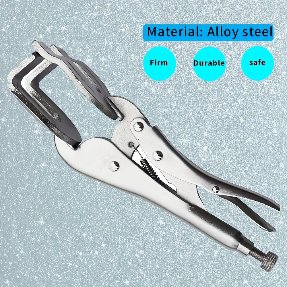 9-Inch U-Shaped Adjustable Welding Clamp Pliers with Locking Grip