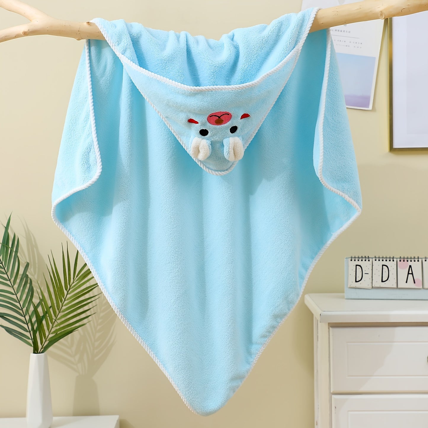 Soft Cartoon Animal Swaddling Blanket Set