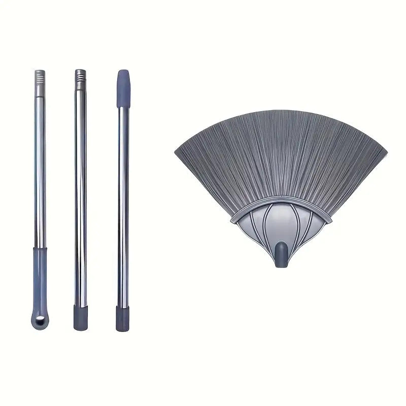 3 Sets of Wall Brooms with Telescopic Rods