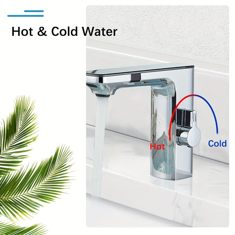 Touchless Bathroom Faucet with Dual Control