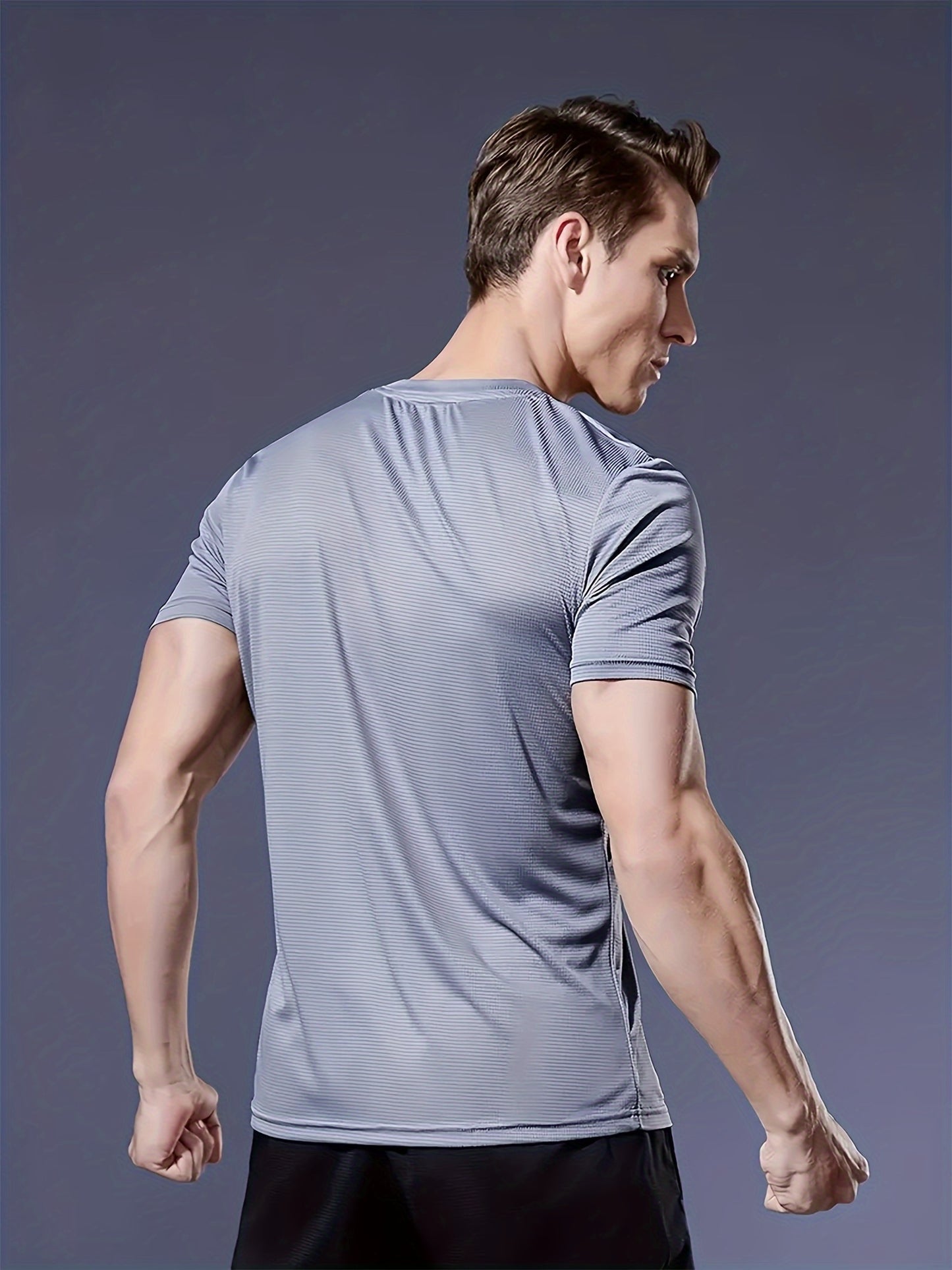 6-Pack Lightweight Quick-Drying Men's Crew Neck T-Shirt